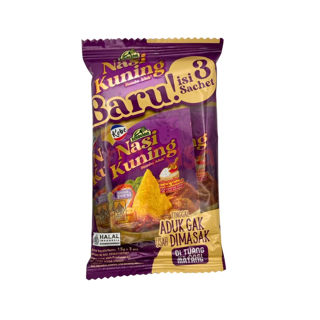 Kobe Bumbu Nasi Kuning Gewürzmischung 3x15g