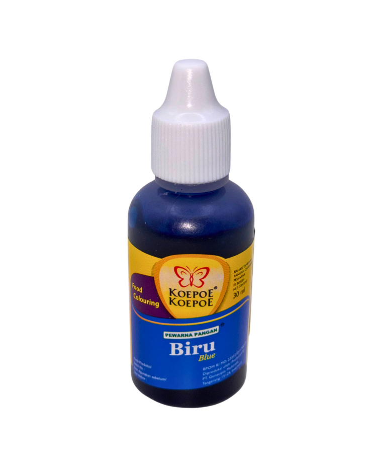 Koepoe-Koepoe Lebensmittelfarbe Blau 30 ml Flasche