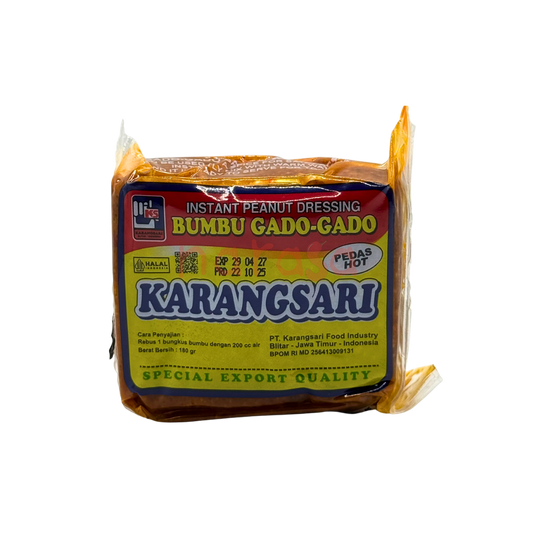 Karangsari Bumbu Gado-Gado (scharf) - Erdnussgewürz für Gemüsessauce 180g