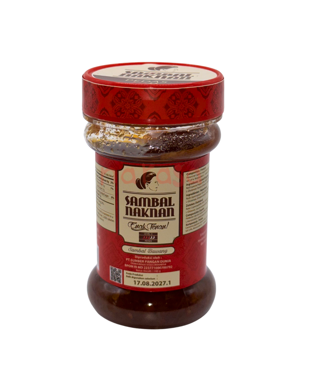 NAK NAN Sambal Bawang Level 3 140g