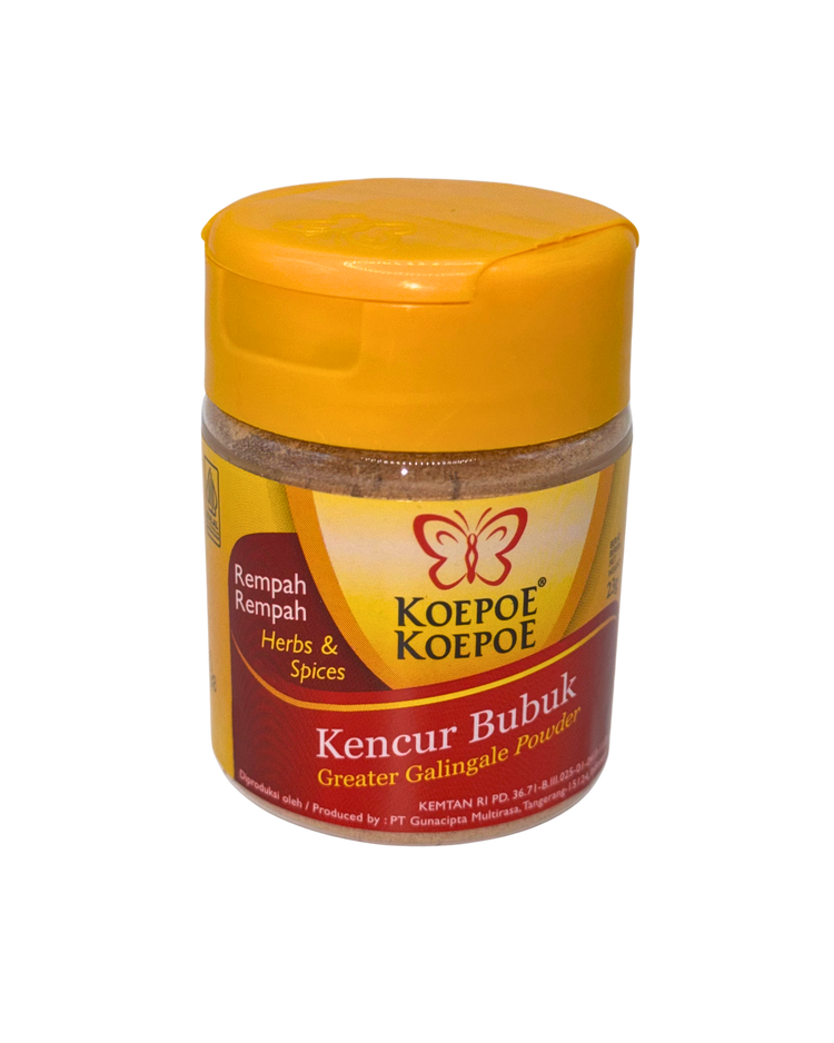 Koepoe-Koepoe Kencur Bubuk 23 g indonesisches Gewürzpulver